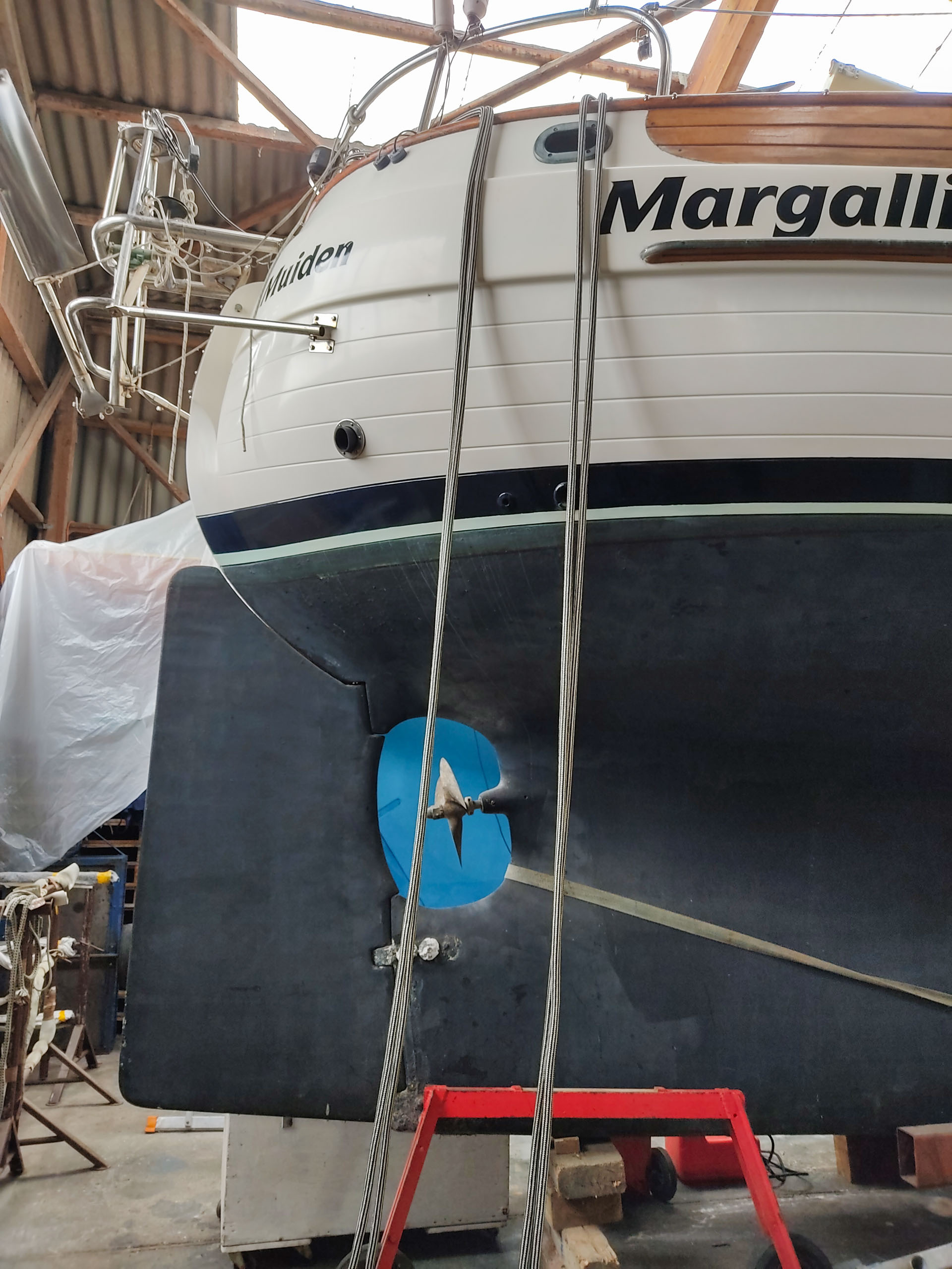 Ruder eines Langkielers