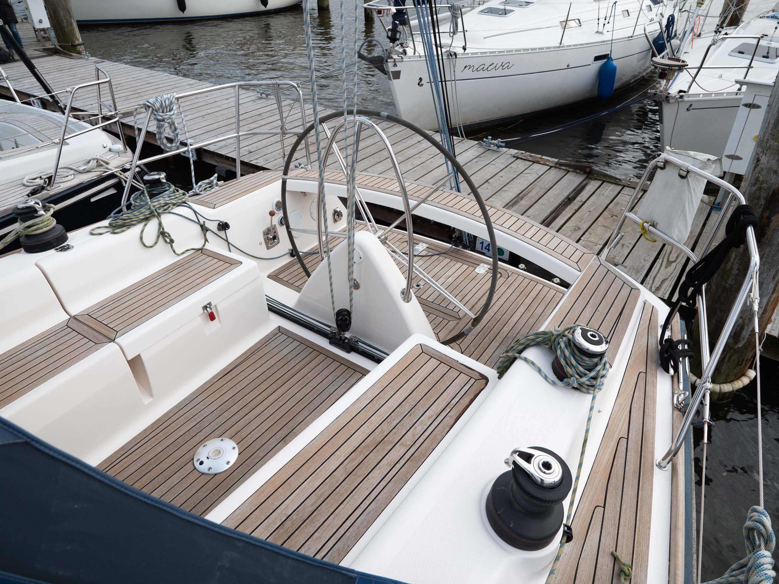 Traveller im Achtercockpit