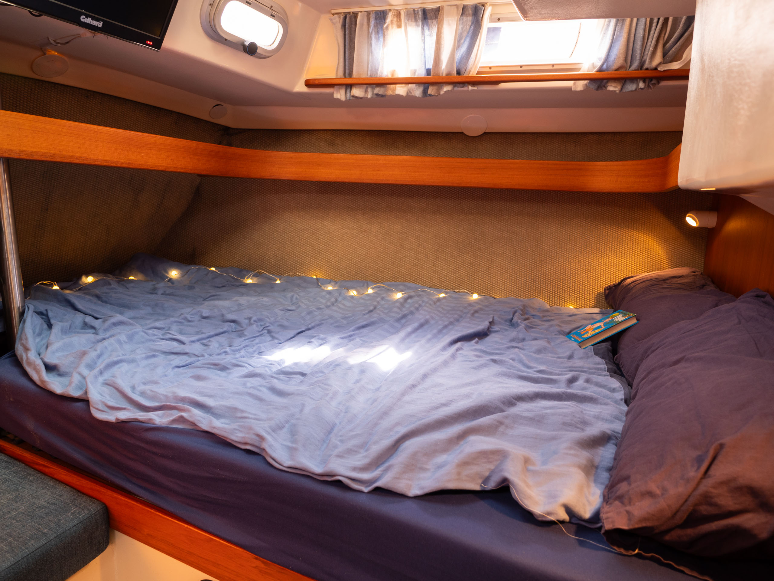 Große Achterkabine auf kleiner Yacht